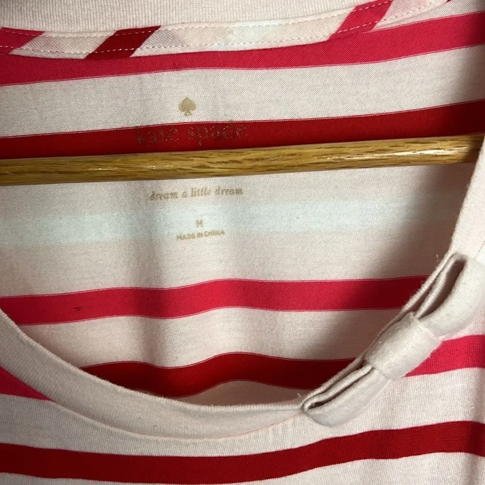 Kate Spade dream a little dream striped nightgown